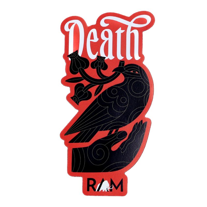 A magnet in the shape of a stylized bird.