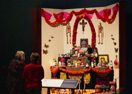 photo of the ofrenda in the Death exhibition