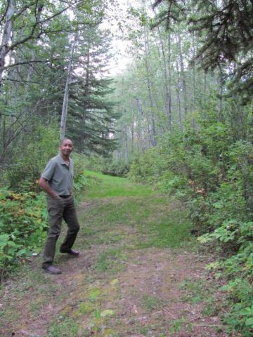 Paul Beaver in a forest