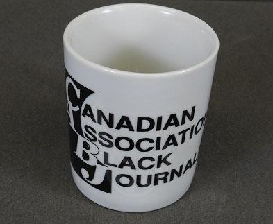 Fil’s mug from the Canadian Association of Black Journalists