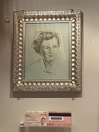 Portrait of Kathleen Steinhauer (top), Kathleen Steinhauer's treaty card