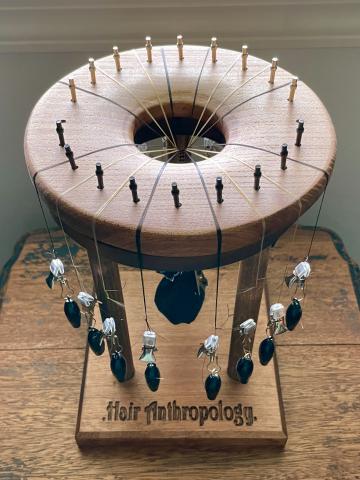 A braiding table.