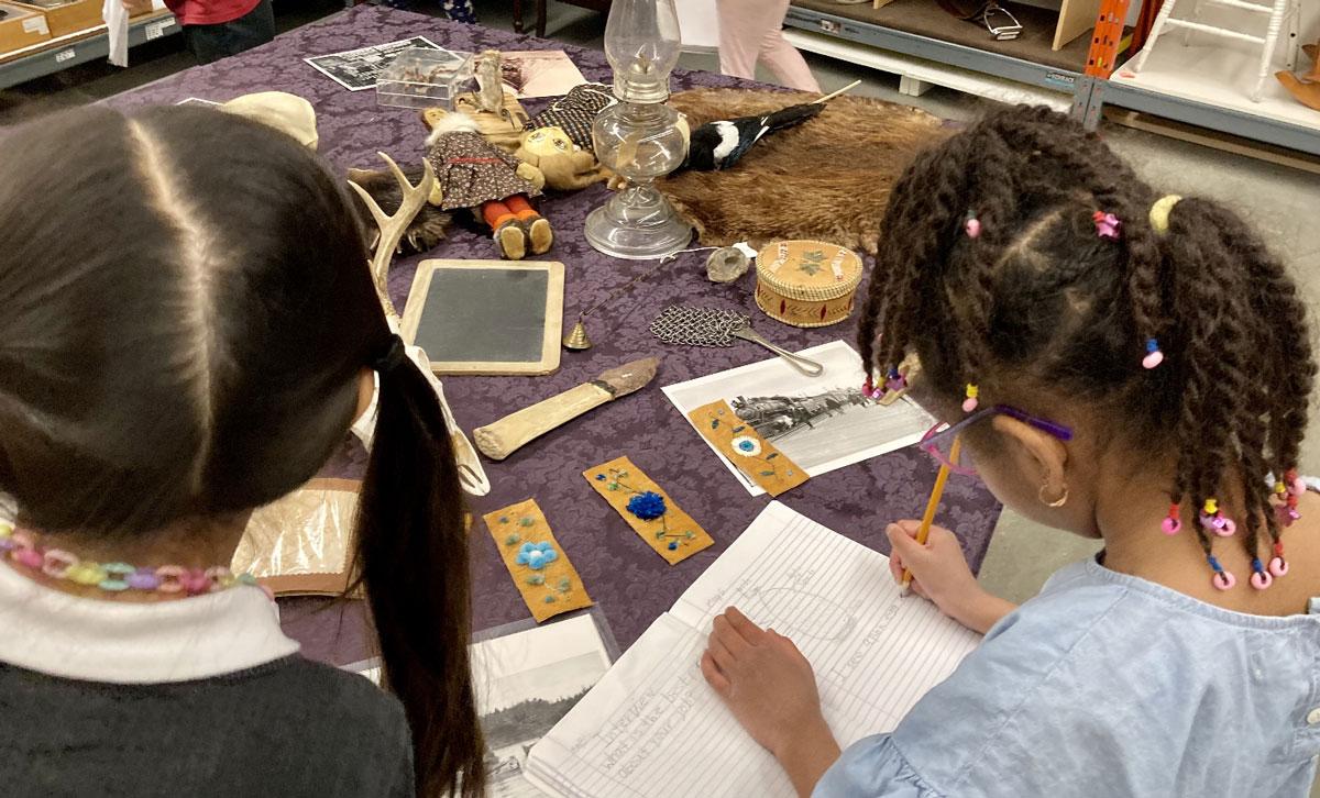 two students working together at Museum School