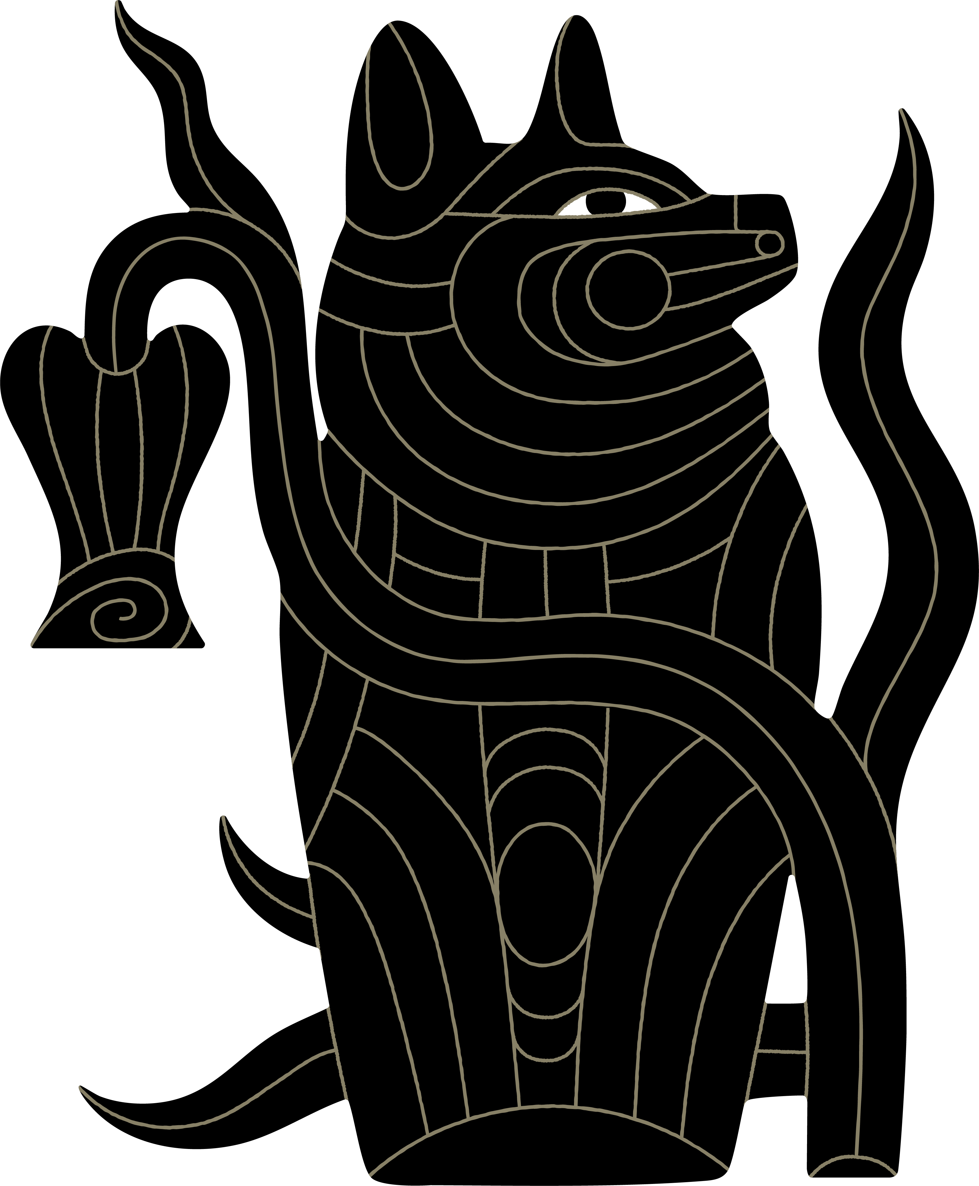 Artistic illustration of a canopic jar